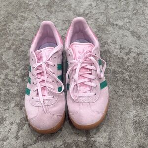 adidas Pink and Green Athletic Shoes